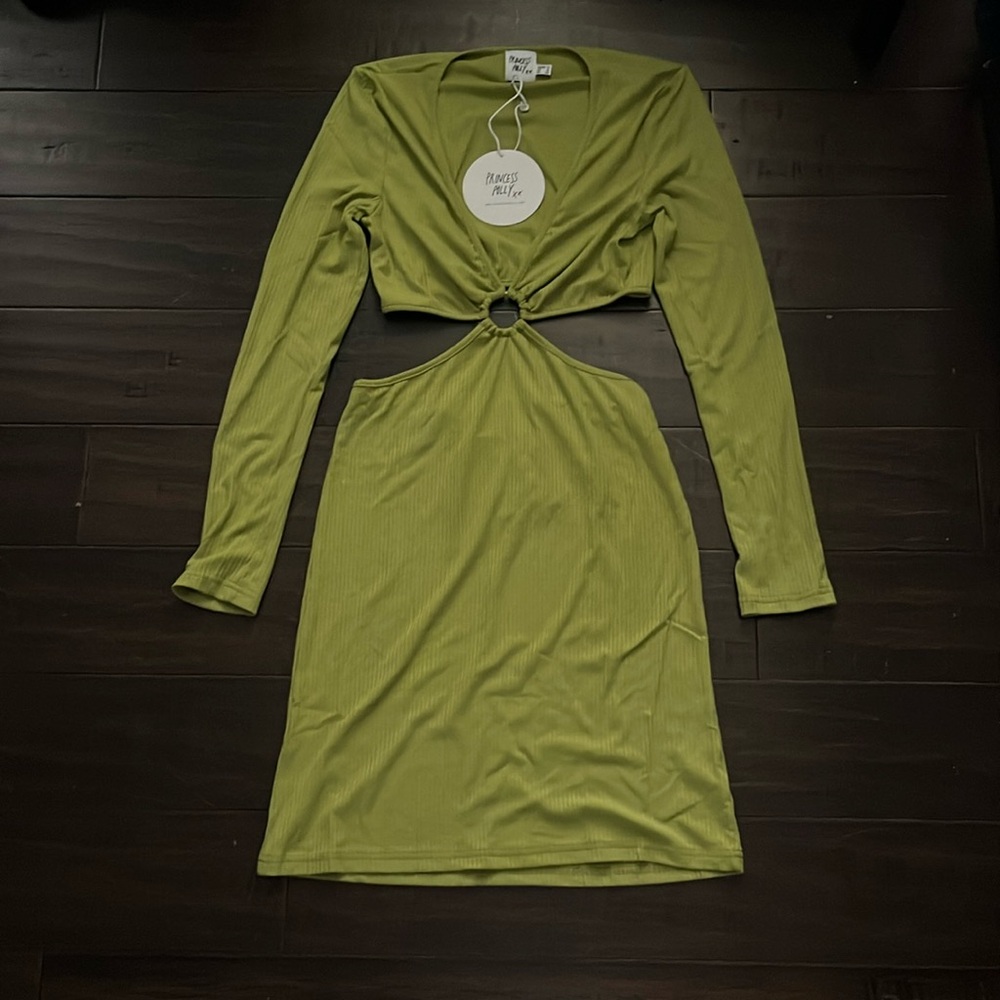 Princess Polly Green Cut Out Mini Dress